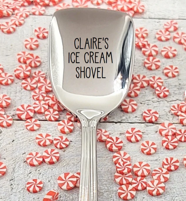 Engraved Ice Cream Spoon  For Couple Valentine's Day Gift