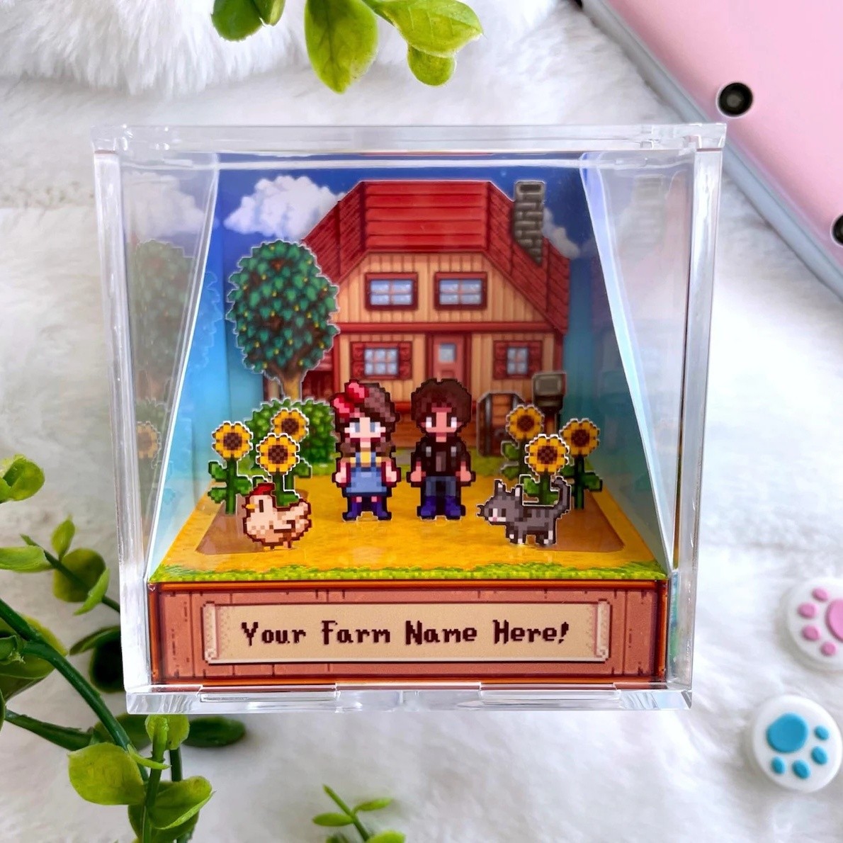 Personalized 3D Cube Shadowbox Valentine's Day Anniversary Gift For Couple