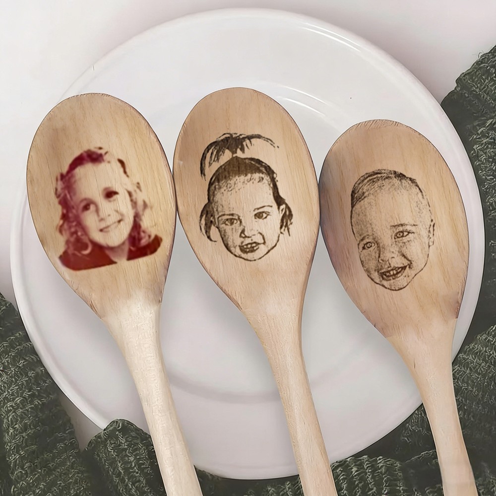 Custom Baby face  Engraved Spoon—Fun & Unique Gift