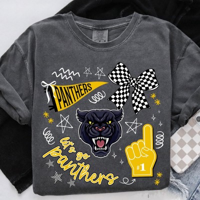 Custom Team Mascot Shirt,Game Day Shirt,Favorite Team Shirt,Football Mom Tee,School Spirit Mascot