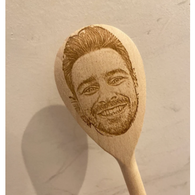 Custom Face Engraved Spoon – Funny & Unique Gift