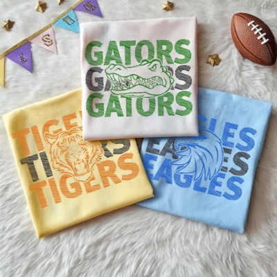 Custom School Spirit Mascot Shirt,Game Day Shirt,Favorite Team Shirt