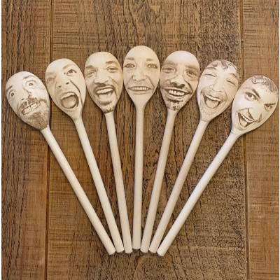 Custom Face Engraved Spoon – Funny & Unique Christmas Gift