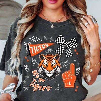 Custom Team Mascot Shirt,Game Day Shirt,Favorite Team Shirt,Football Mom Tee,School Spirit Mascot
