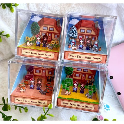 Personalized 3D Cube Shadowbox Valentine's Day Anniversary Gift For Couple