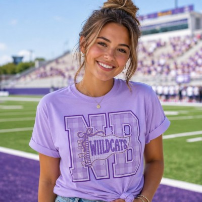 Custom School Mascot Pennant Shirt, Personalized Team T-Shirt, Game Day Outfit
