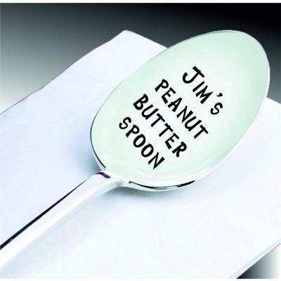 Engraved Ice Cream Spoon: Personalized Stainless Steel Coffee Spoon For Couple Valentine's Day Gift