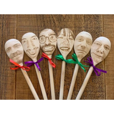 Custom Face Engraved Spoon – Funny & Unique Christmas Gift
