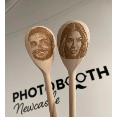 Custom couple face Engraved Spoon—Fun & Unique Gift