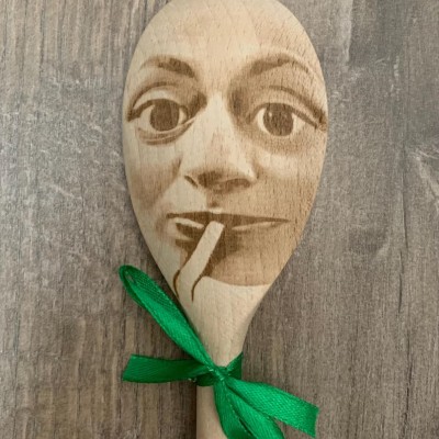 Custom Funny Face Engraved Spoon Unique Gift