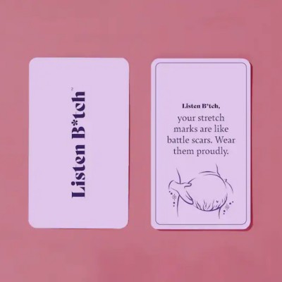 Pregnancy Edition | Listen B*tch Affirmations | Affirmation Cards to Brave the Wonders and Woes of Pregnancy | A Unique Holiday Gift